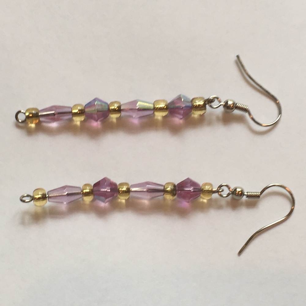 Handmade Vintage Dangling Earrings - Picture 4 of 4